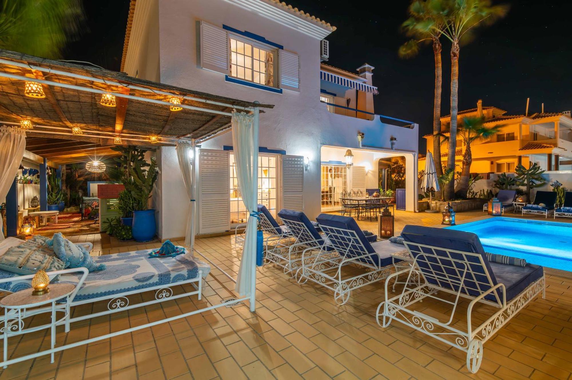 אלבופיירה Villa Oasis Gale - Luxury Villa With Private Pool, Ac, Free Wifi, 5 Min From The Beach מראה חיצוני תמונה